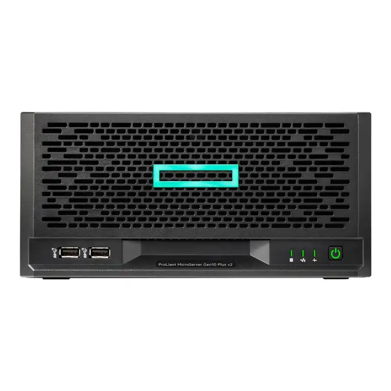 HPE ProLiant MicroServer Gen10 Plus v2 E-2314 4c 4LFF-NHP VROC 1TB HDD 180W Ext PS EMEA Server (P70335-425)_1